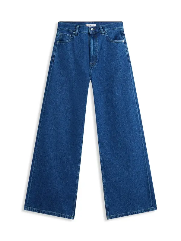 70s High Rise Wide Leg Jeans