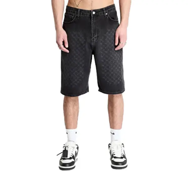 Laser Monogram Denim Shorts