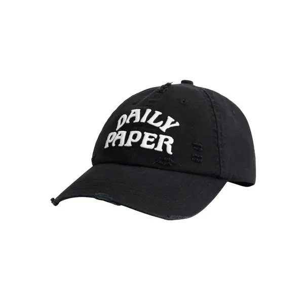 Black Stack Arch Cap