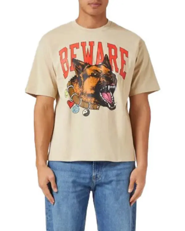 Smiley Beware My Collar Short Sleeve T-Shirt