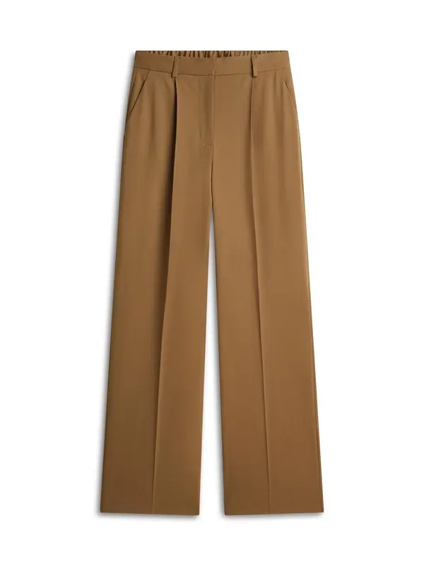 Timeless Wool Blend Wide Leg Trousers