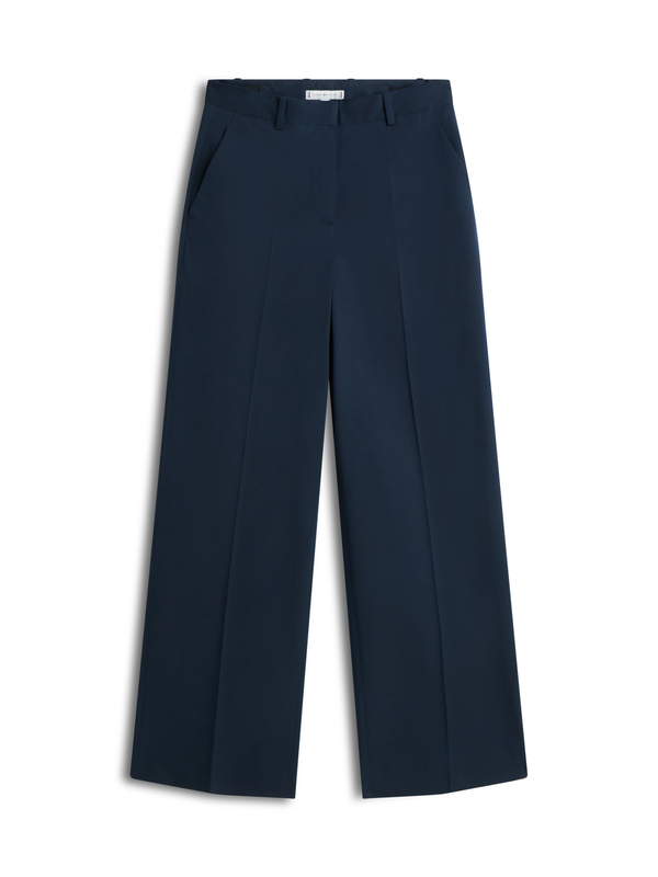 Cotton Wide Leg Trousers