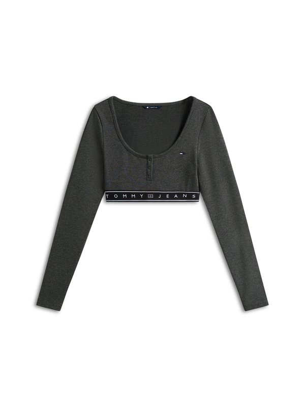 Long Sleeve Slim Crop Top