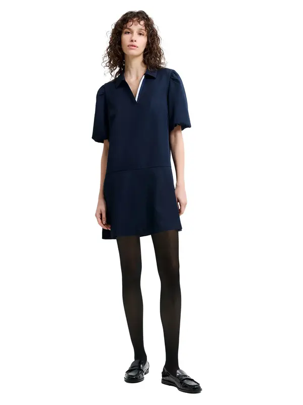 Suiting Pleated Mini Dress