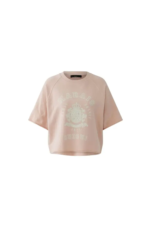 Oversized Cotton Cropped Short Sleeve T-shirt 