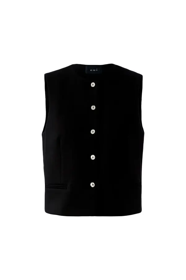 V-neck Buttoned Up Waistcoat