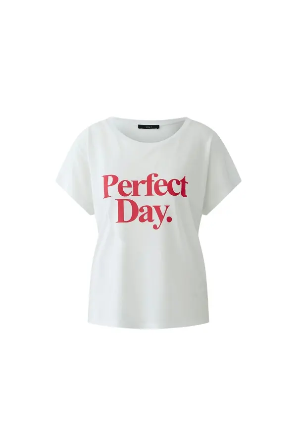 Short Sleeves Crew Neck T-shirt with Dropped Shoulders