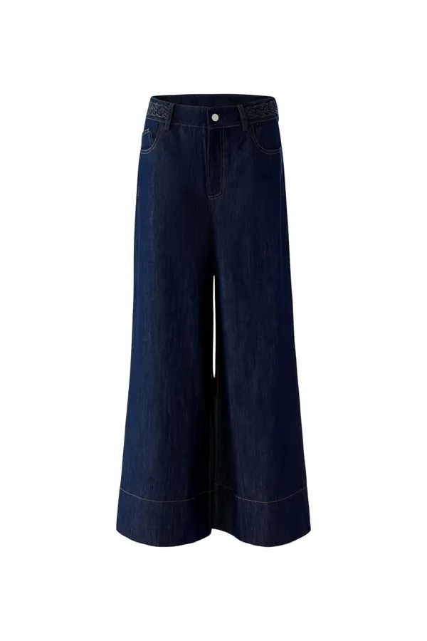 High Waisted Wide Flared Leg Jeans