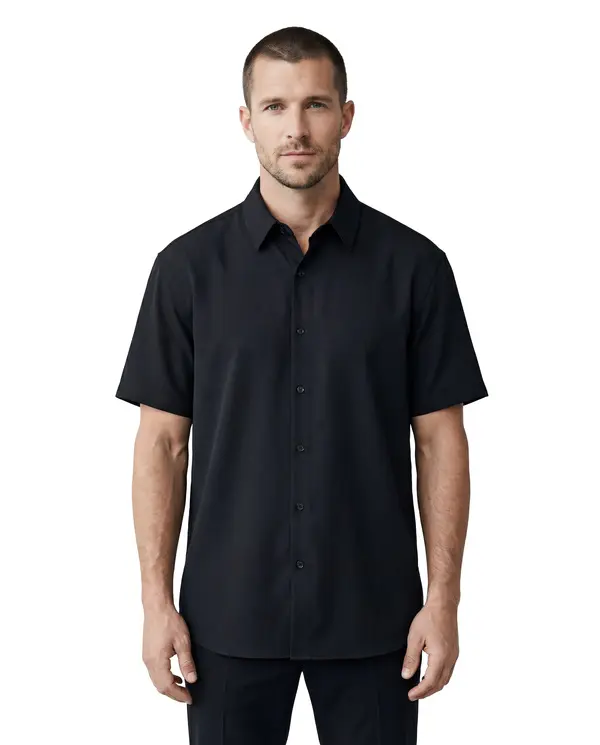 Lightweight Oversized Short-Sleeve Shirt