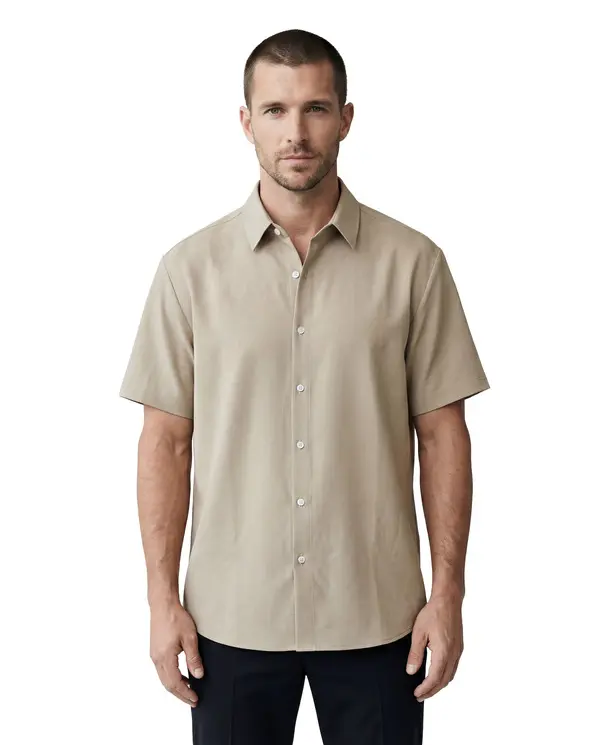 Lightweight Oversized Short-Sleeve Shirt