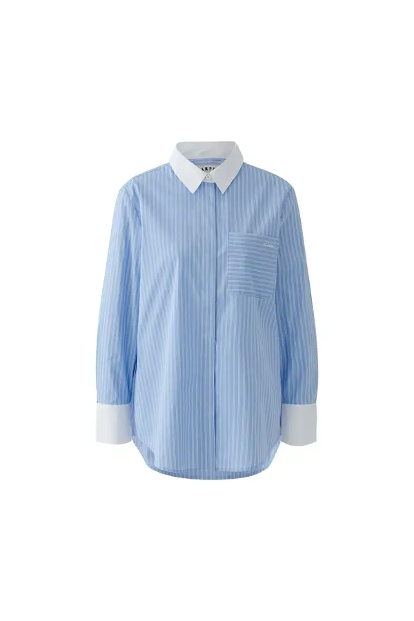 Extra Long Striped Long Sleeve Shirt 