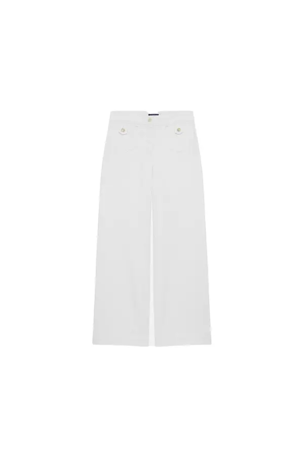 High Waisted Wide Leg Trousers