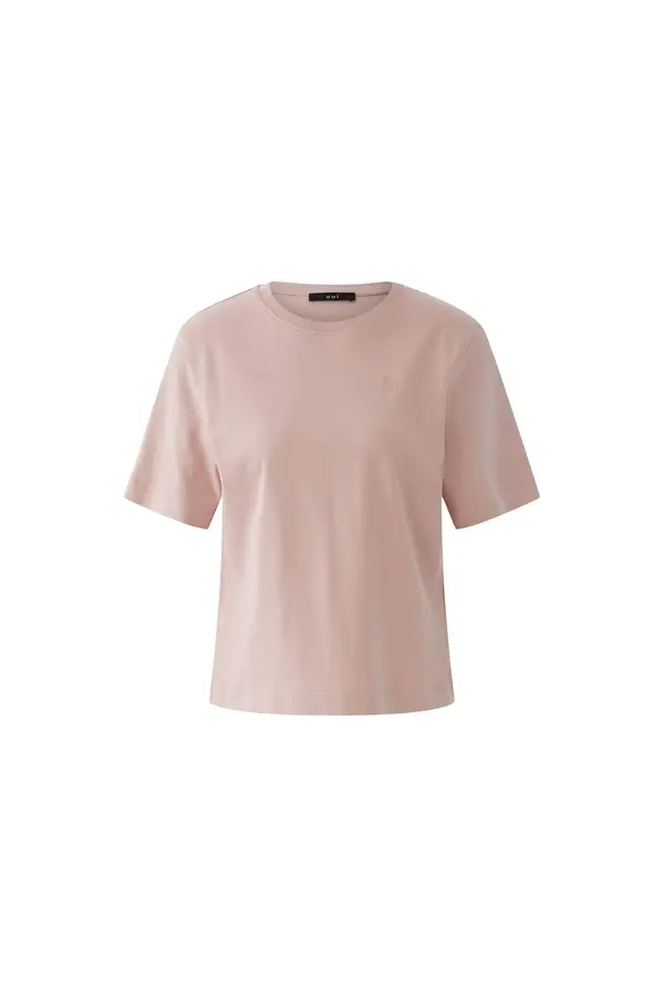 Straight Cut Pure Cotton Short Sleeve Top