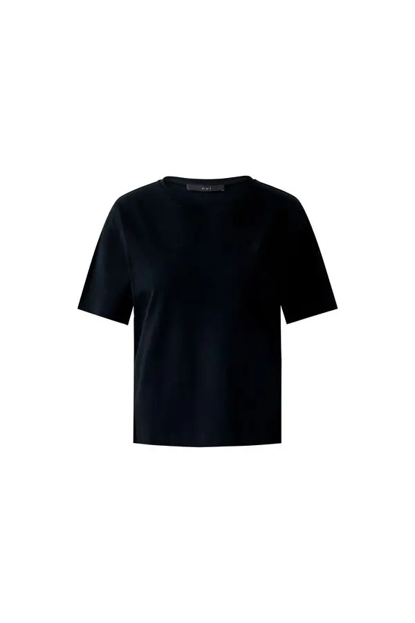 Straight Cut Pure Cotton Short Sleeve Top