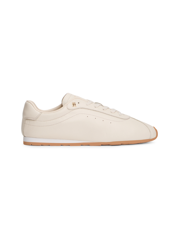 TH Monogram Low-Profile Leather Sneakers