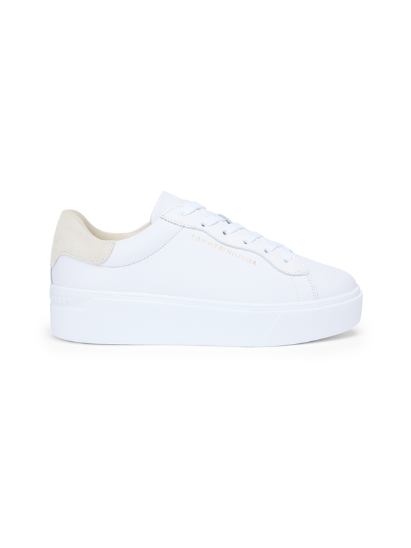 Leather Cupsole Platform Sneakers Image