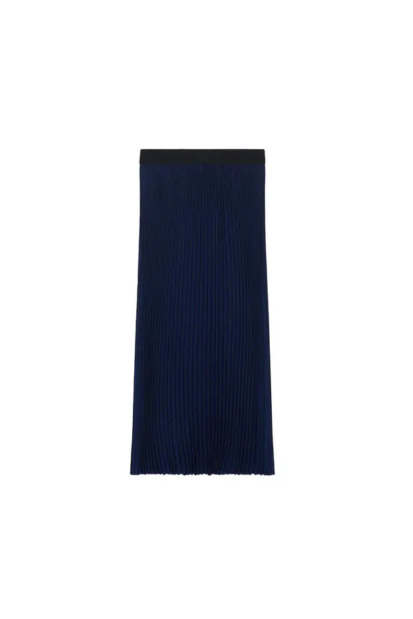 Pleated Flowy Midi Dress