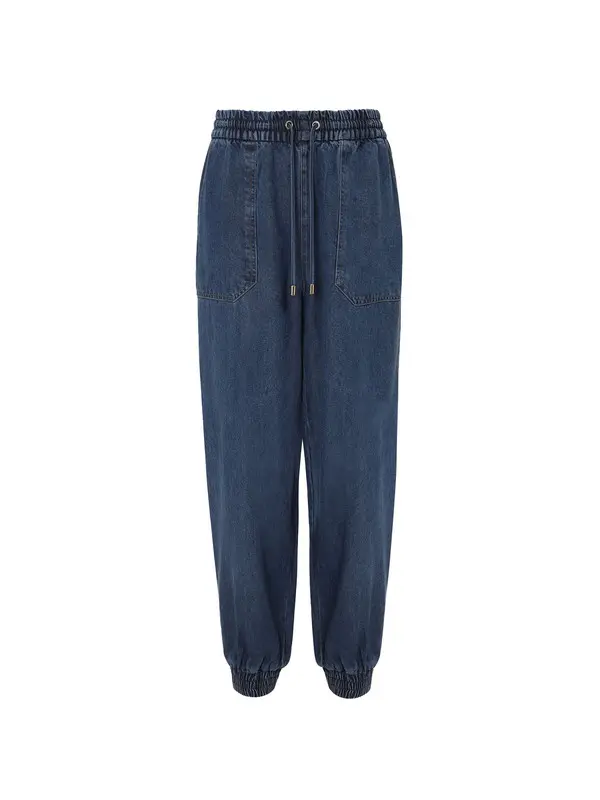Elasticated Waist Baggy Jeans