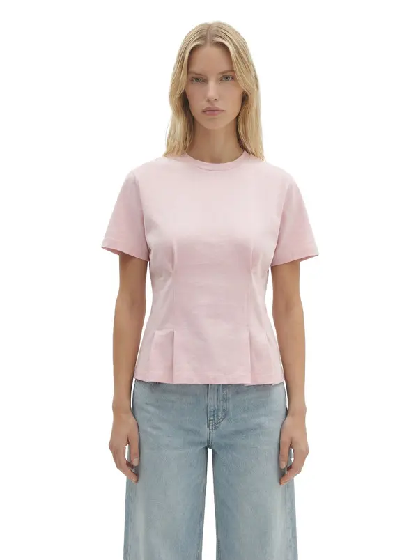 Fitted Waist Short Sleeve T-Shirt