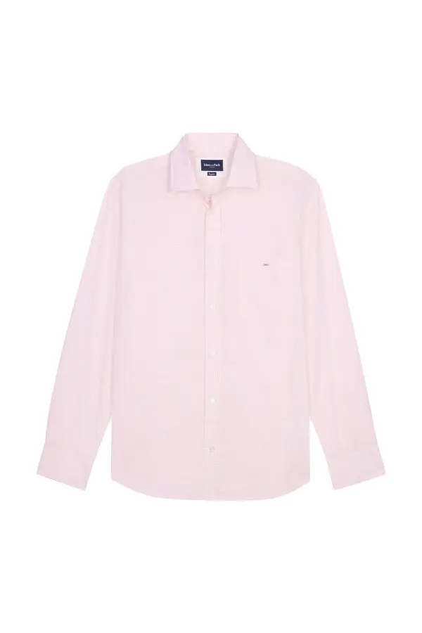 Regular Fit Checked Dobby Cotton Shirt