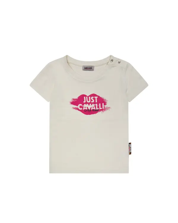 Kisses Print Cotton T-Shirt