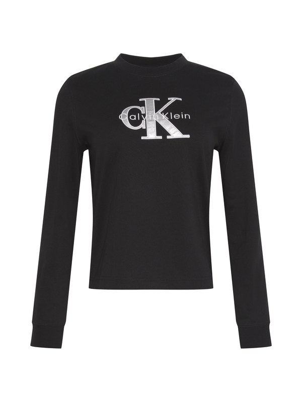 Regular Fit Cotton Long Sleeve Logo T-shirt