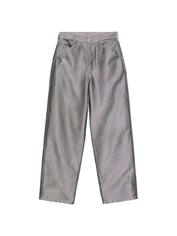 Relaxed Metallic Barrel Jeans
