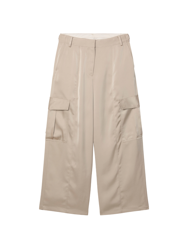 Straight Cut High Waist Cargo Pants