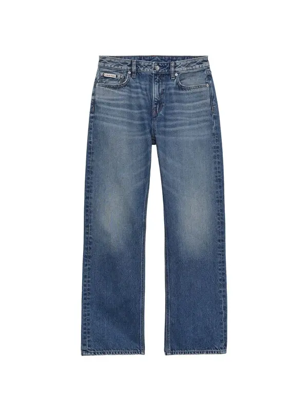 Straight Fit High Waist Straight Leg Jeans