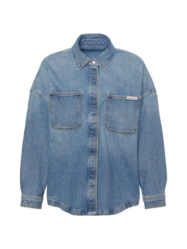 Denim Boyfriend Button-Down Shirt