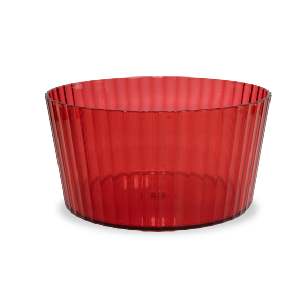 Acrylic Salad Bowl 32 L Capacity Red
