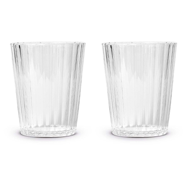 Set Of 2 - Acrylic Glasses Capacity 370 Ml Transparent