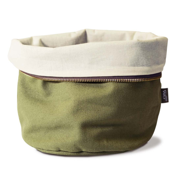 Heatable Cotton Bread Bag Green Image