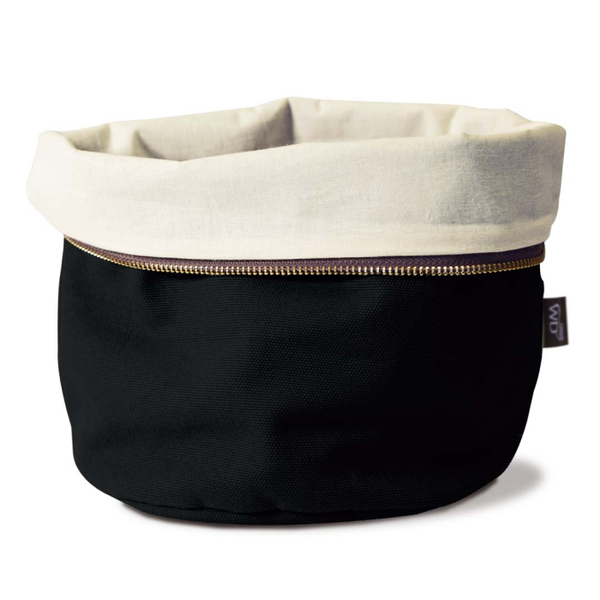 Heatable Cotton Bread Bag Black Image