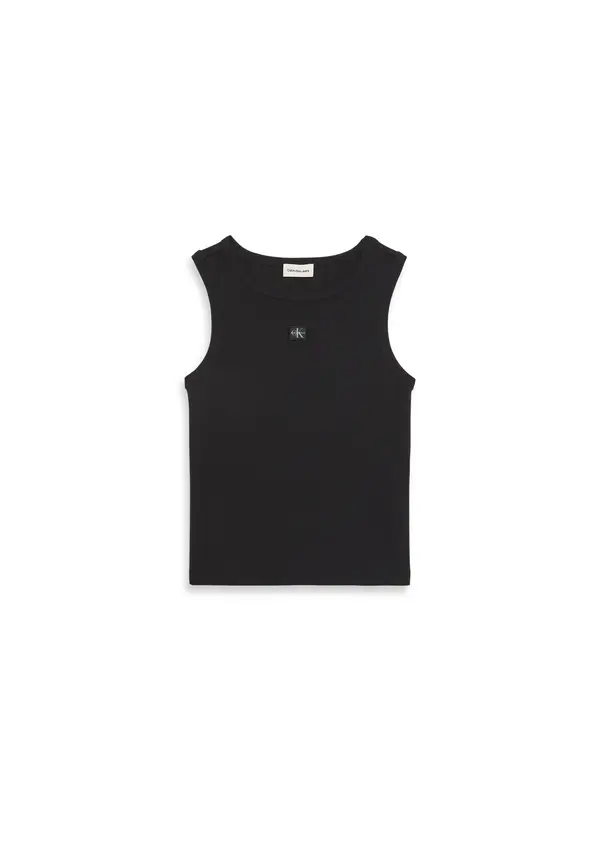 Ribbed Logo Tank Top