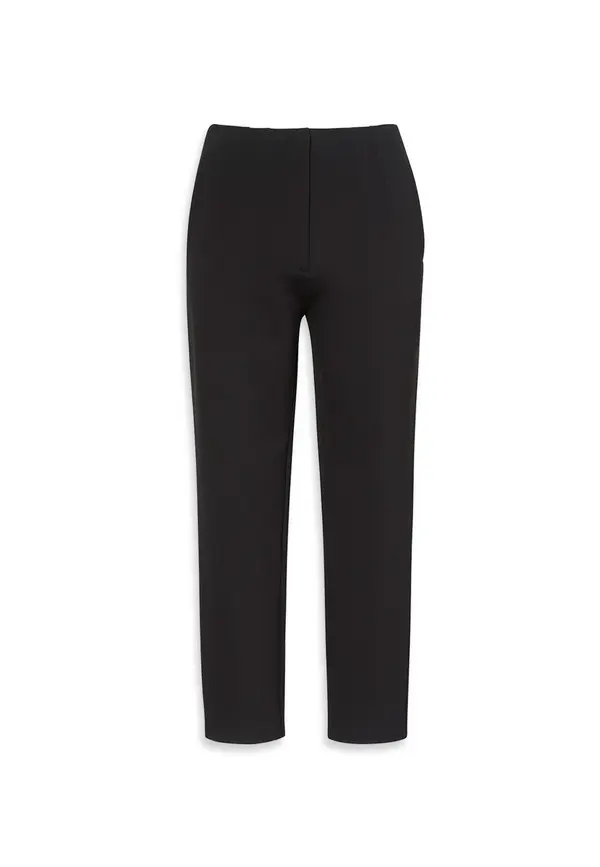 Pleated Cropped Formal Trousers