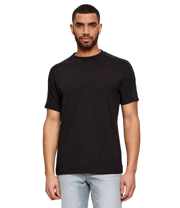 Tape Logo Shoulder Short Sleeve T-Shirt