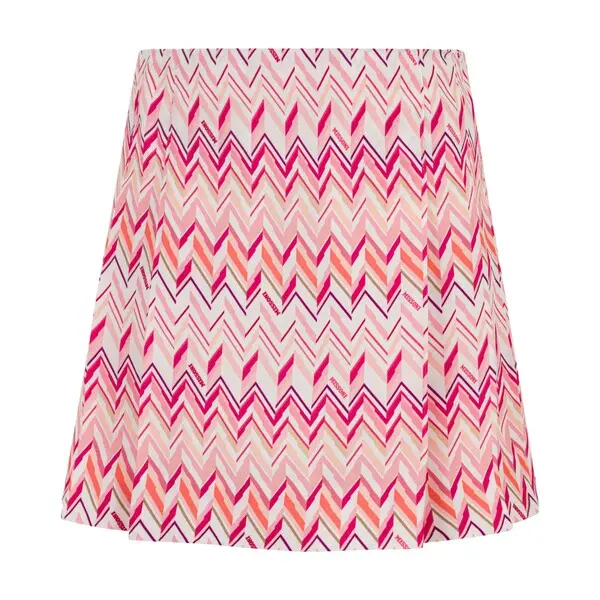 Relaxed Fit Zig Zag Printed Skirt