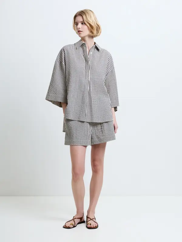 Pinstripe Short Sleeve Shirt