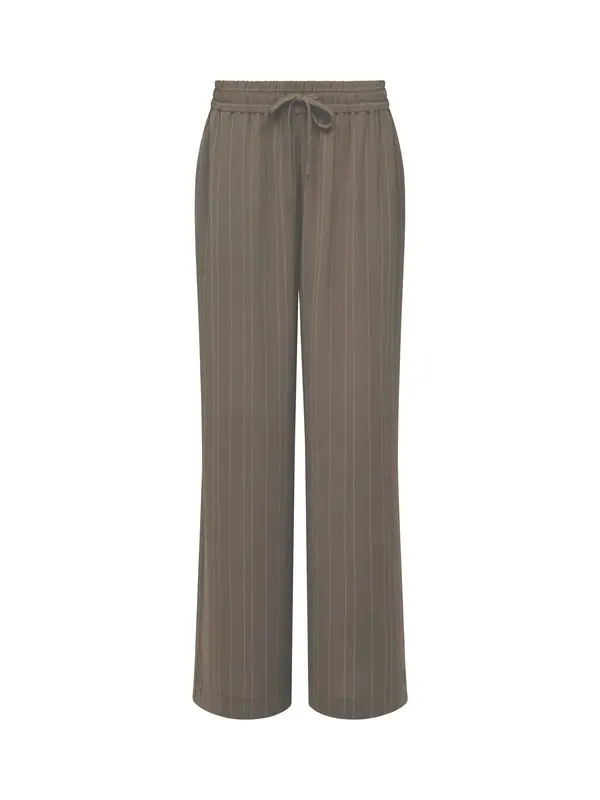 Pinstripe Wide Leg Trousers