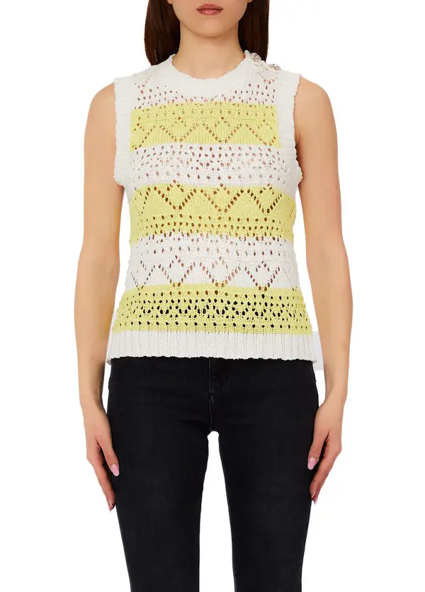 Crochet Weave Knit Top