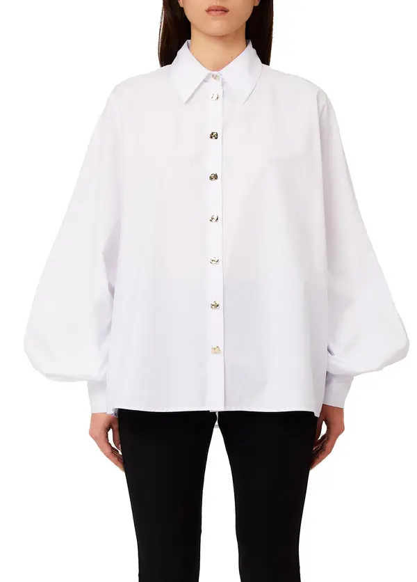 Oversized Button-up Long Sleeves Shirt