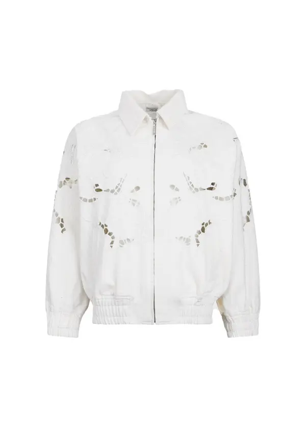 Jacket With Openwork Embroidery