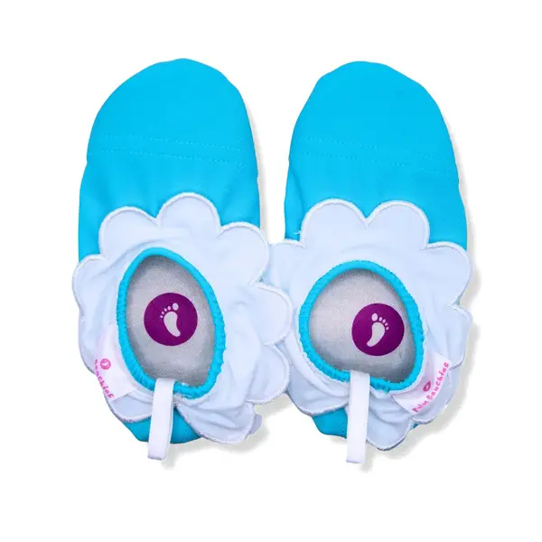 Kids Girls Non-Slip Flower Ruffle Beach Slippers Image