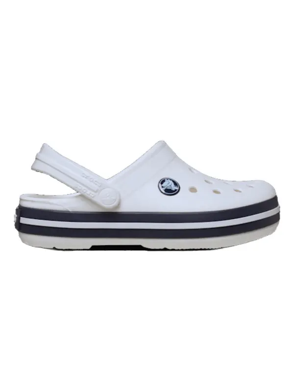 Toddler Crocband Clog White & Navy