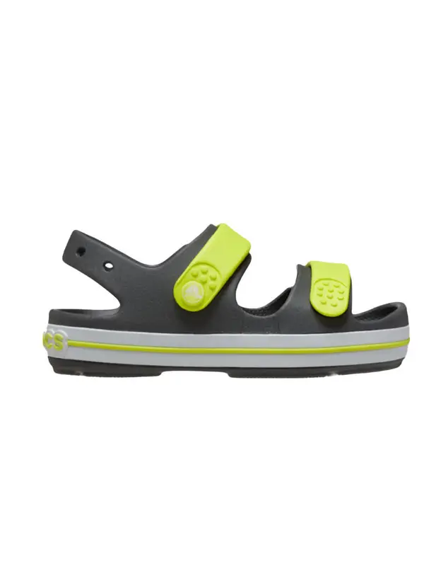 Toddler Crocband Cruiser Sandal Slate Grey & Acidity
