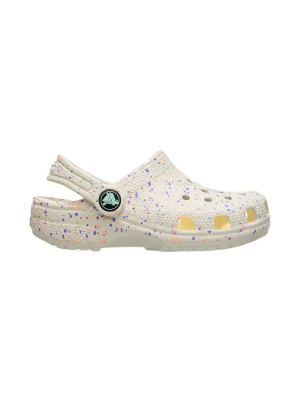 Kids Classic Glow Paint Splatter Clog White&  Multi