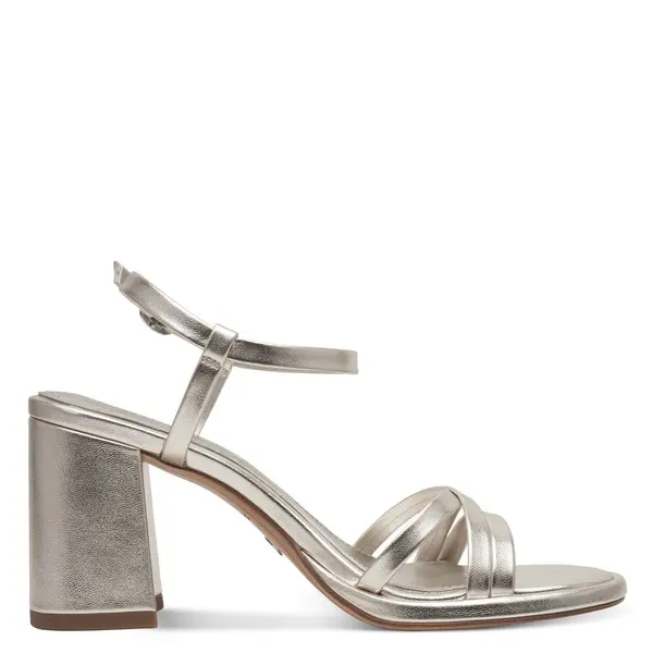 Patent Strappy Block Heel Sandals