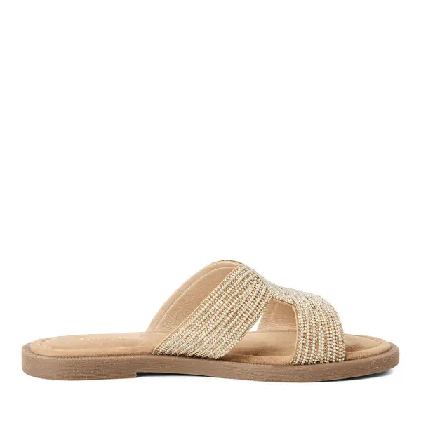  Open Toe Woven Slides