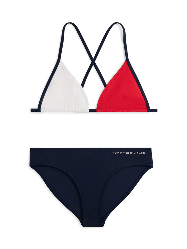 Color Block Traingle Bikini Set Image